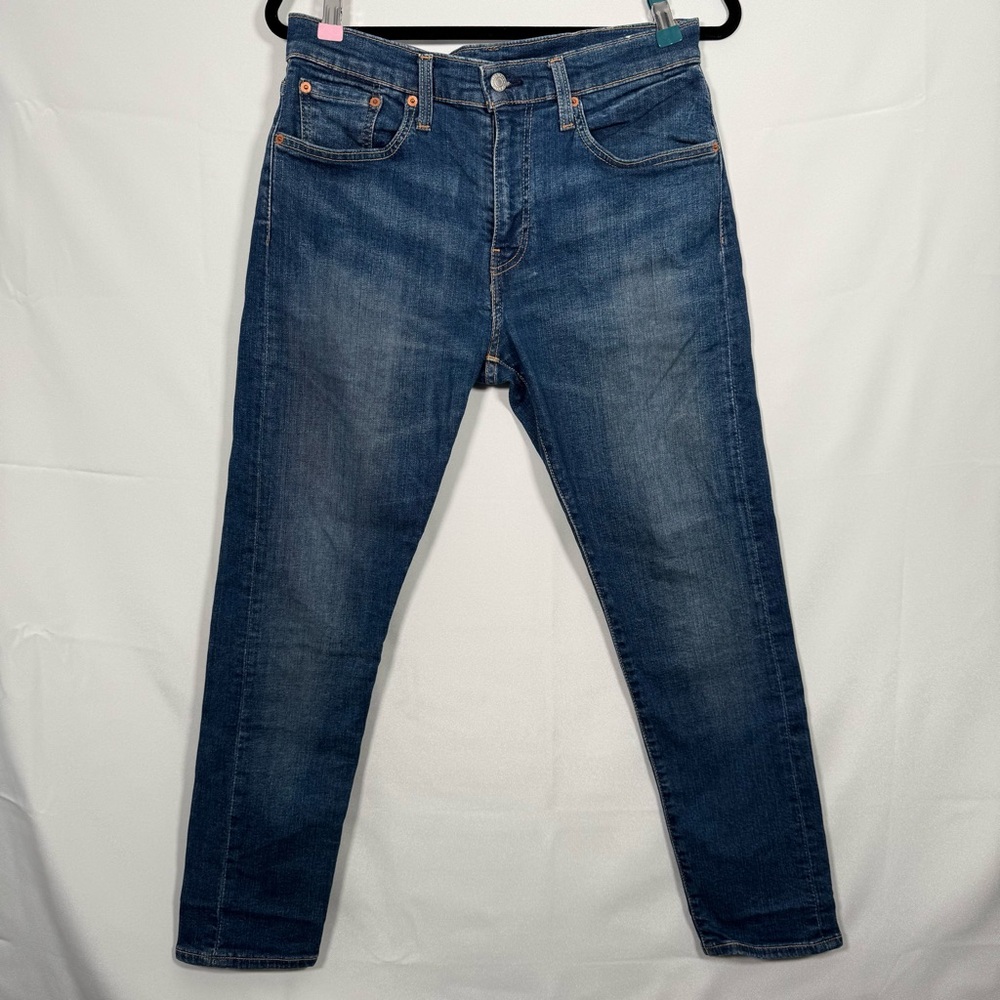 Levi’s 512 PREMIUM BIG E VINTAGE LEATHER Slim‎ Tapered Jeans Men Size 32x30